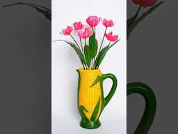 Paper Flower making || Best out of waste