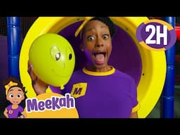 Ball Blaster Fun! Meekah Meets a Yellow Balloon Buddy! | MEEKAH | Kids TV Shows