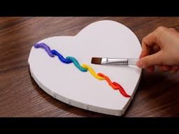 Amazing Art Trick Makes Heart Canvas Into Glowing Night Scenes 🎨(1447)