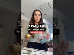 5 PCOS Weight Loss Tips (that actually work!) #pcos