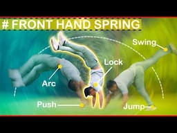 Learn Front hand spring step by step | basic to advance flip course |