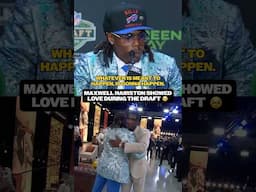 Maxwell Hairston was the Draft's ultimate hype man 🫶🏾 #buffalobills #nfldraft #shorts