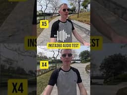 Insta360 X5 vs X4 audio test using internal mics only. #insta360x5