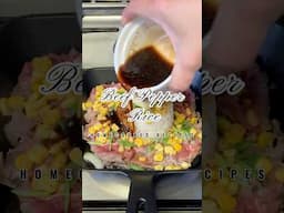 Beef Pepper Rice                                          #beefpepperrice #homecookedbyferl