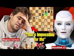When Magnus Realized That He Can't Defeat Stockfish 17 After Facing A Queen Sacrifice | Chess Game