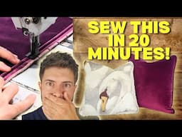 How to Sew Scatter Cushions (Throw Pillows) with Zips, Piping & Perfect Corners | FaceliftInteriors