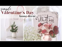 Valentines Day Home Decor ~ DIY Valentine's Day Decor ~ Easy Valentine's Day Decor