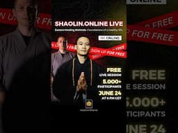 Join the FREE live training session with the Shaolin Temple Europe on June 24!