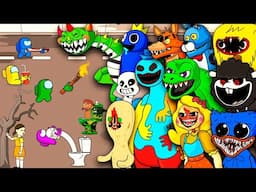 BEST SERIES OF AMONG US vs Skibidi Toilet X Smile Critters X Rainbow Friends X Ms Delight X FNAF