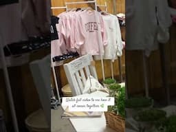 Tour my Vintage Market Booth in Montana! 🌿 🤍 #vintagestyle  #diy #fleamarket #antiquemarket