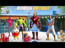 GTA 5: Shinchan & Franklin Celebrate Iron Man Birthday In Gta5...! ( Gta5 mods )