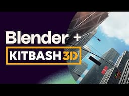 Build a REALISTIC city scene in 40 mins | Blender + KitBash3D Tutorial