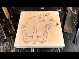 How to Carve a Wolf in Wood - Relief Carving Tutorial