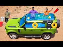 We Made Swimming Pool in Car | गाड़ी में बना दिया चलता फिरता स्विमिंग पूल