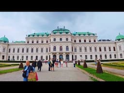 Belvedere Palace Museum and Garden Walking Tour 2025 Vienna Austria 4K