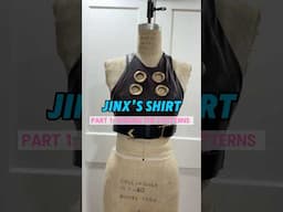 Making Jinx’s shirt PART 1 #jinxcosplay #jinxarcane #arcanecosplay #jinxleagueoflegends