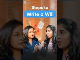 Know the steps of writing a will in 1 minute #shorts #zerodha #varsity #will