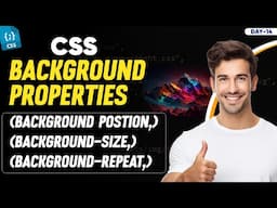 CSS Background Properties | background-position, size & repeat Explained | CSS Course – Day 14 #css