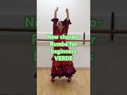 New choreo for beginners inside the Online Flamenco Studio- VERDE: Rumba for Beginners 🍃