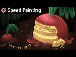 I Painted Ants Mining a Turnip