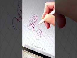 Hello, May! Flourished Copperplate Calligraphy Style Written in Procreate #calligraphyart