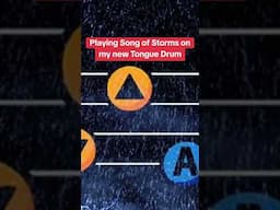 Song of Storms - Tongue Drum - The Legend of Zelda #Shorts #TongueDrum #Zelda