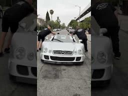 Pushing A $10 Million+ Mercedes Benz CLK GTR #Hypercar #shorts
