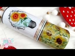Sunflower Fields Tumbler Tutorial