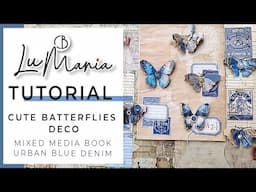 CiaoBella by LuMania "Mixed Media Book" - Cute Batterflies decorations by ‪@innabrigantina