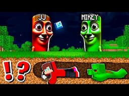 How Mikey and JJ Escape From Tung Tung Sahur at 3am ?! - Minecraft Maizen