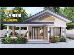 Small House Design 6m x 9m with 2Bedrooms | Simple life with your dream house