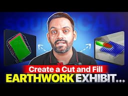 Create a cut and fill earthwork exhibit using Civil 3D