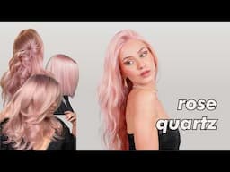ROSE QUARTZ HAIR COLOR At Home | Easy, 30 minute Transformation