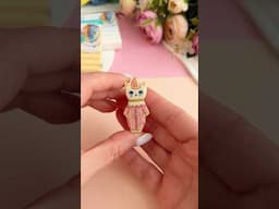 Лепим брошь с котиком из полимерной глины