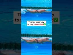 Swim inside a narrow corridor. This helps minimize drag and keeps you moving straight in the water