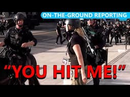 LA Cops SHOOT Our Reporter, STAMPEDE ICE Raid Protesters on Horseback