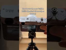 How to use the new Fujifilm X-E5's film simulation recipes feature!