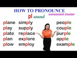How to pronounce pl sound in English