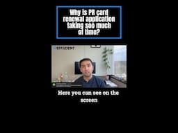 Why is PR card renewal application taking soo much of time?