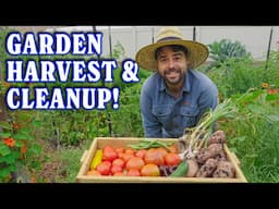 Garden With Me As I Harvest & Cleanup After Travelling!