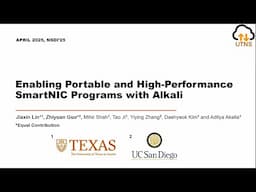 NSDI '25 - Enabling Portable and High-Performance SmartNIC Programs with Alkali