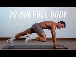 20 Min Full Body Workout - Tone & Burn Fat At Home (No Equipment + No Jumping)