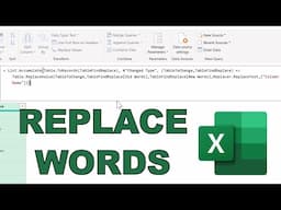 How to find and replace multiple words in excel with power query