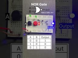 NOR Gate Transistor-Based NOR Gate | Simple Logic Circuit nakulsahuart #shortsfeed