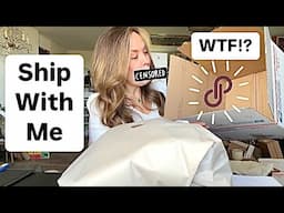Poshmark Reseller Ship With Me + Thrift Haul What Sold Online One Of My Slowest Week Ever