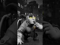 In the Dark Days, even the law gets a crooked touch. Minion Cop and his backup are on patrol 🐒