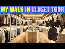 My Dream Walk In Closet Tour 😍 can't believe I own This 😱 #Benatural #Luxurywalkincloset #wardrobe