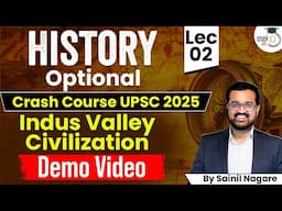 Aryans & Vedic Age | History Optional Crash Course 2025 Demo Video | Sainil Nagare | StudyIQ IAS
