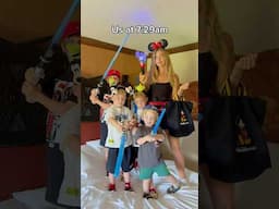 No alarm needed…🤣 We’ve never seen our boys get ready so quickly 😳Disney World Day 3 here we come!