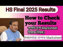 HS Final Results 2025|How to Check your results easily|Easy way to check your HS Final 2025 results